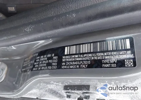 2020 Jeep Renegade Sport 4X4 из США, поврежденный, VIN ZACNJBAB3LPL76315